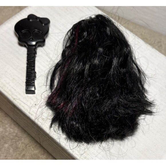 Monster High Replacement Black Wig Create A Monster Harpy Doll  + Hair Brush - Picture 5 of 7